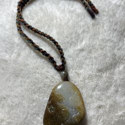 Natural Hetian jade seed material Phoenix charm
