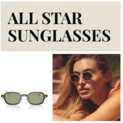 NEW!  All Star Shades Hexagonal vintage unisex sunglasses