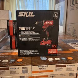  SKIL PWR CORE 12 PWR CORE 12-volt 1/2-in Keyless Brushless Cordless Drill (1 -Batteries Included, and Charger Included)