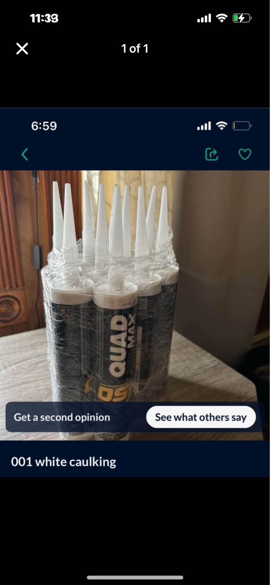 001 white caulking 10 units