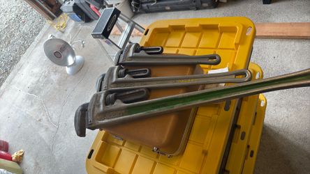 Ridgid heavy duty wrenches, 36-18 inch bundle