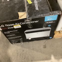 LG Electronics 14,000 BTU 115-Volt Dual Inverter Smart Window Air Conditioner LW1522IVSM Cools 800 Sq. Ft. with Remote, Wi-Fi Enabled