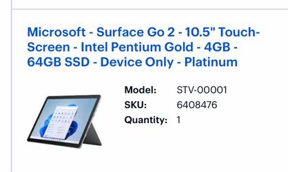 Microsoft surface Go 2