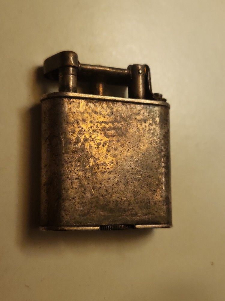 Antique 1920s Dunhill Silver Pocket Cigarette Lighter