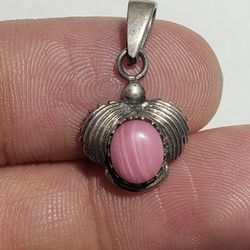 Sterling Silver Pink Agate Locket