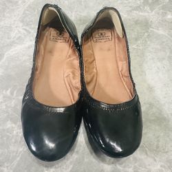Lucky Brand Black Patent Leather Ballet Flats Size 9.5 Patent Women’s