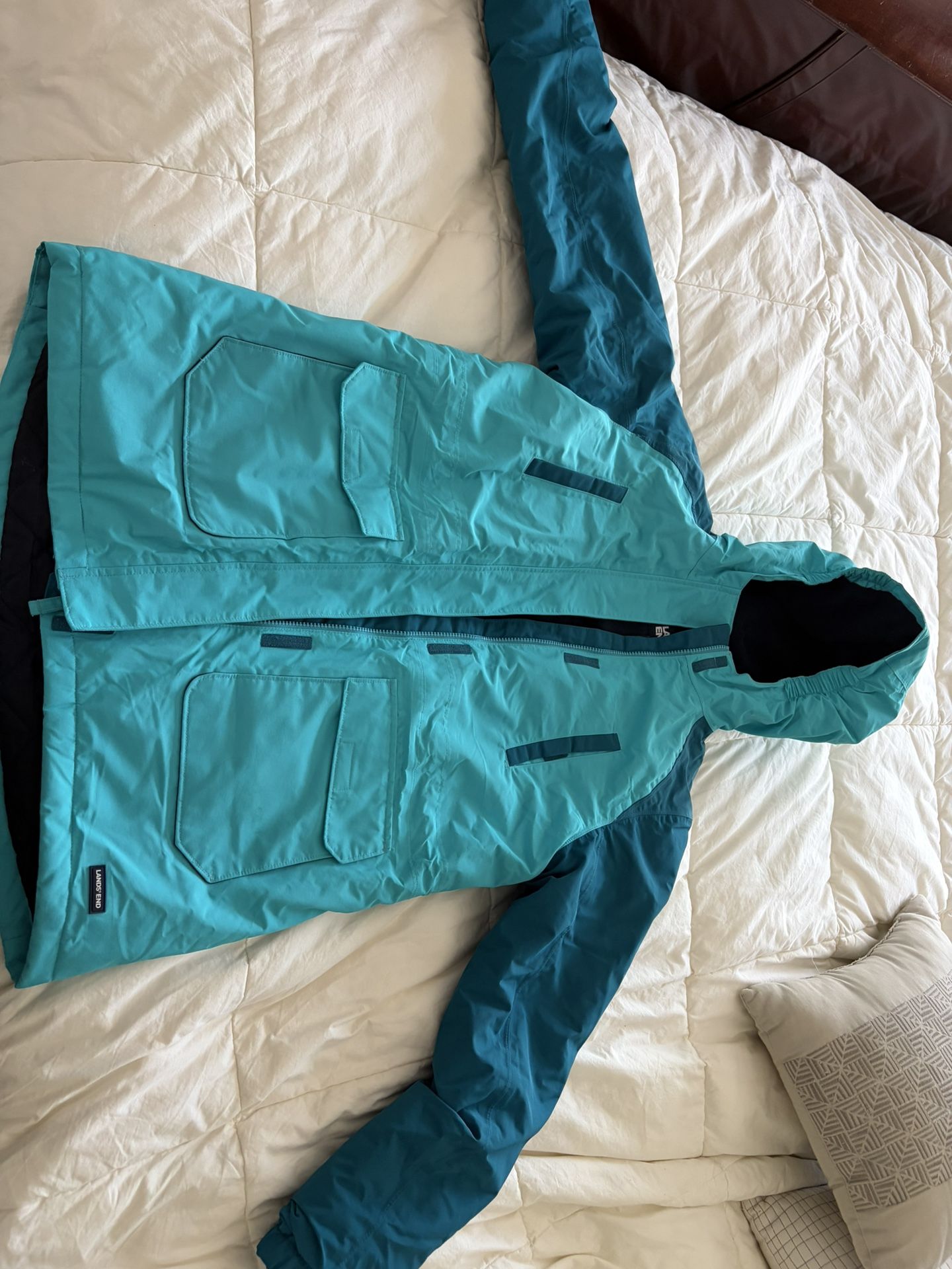 Lands End Nearly Brand New Girls Winter Parka