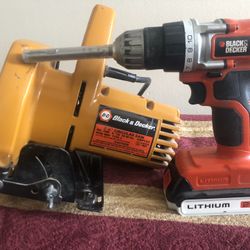 Black & Decker Power Tools Drill + Circular Saw