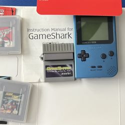 Nintendo Game Boy Pocket Bundle - Blue w/ Zelda & 007 (Manuals Included)