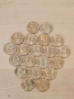 20 Golden Dollars Coins Collectibles Different President's