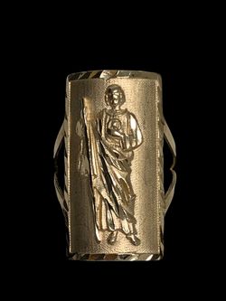 Gold St Judas ring #31492