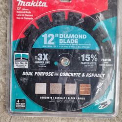 Makita 12 in.segmented Ring Dual Purpose Diamond  Blade 