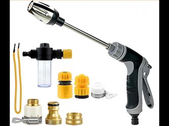 Aquoxis Pressure Washer Gun, Cordless Power Washer, Durable Stainless Steel, 360° Rotating For Three Spray Modes, Universal Compatibility