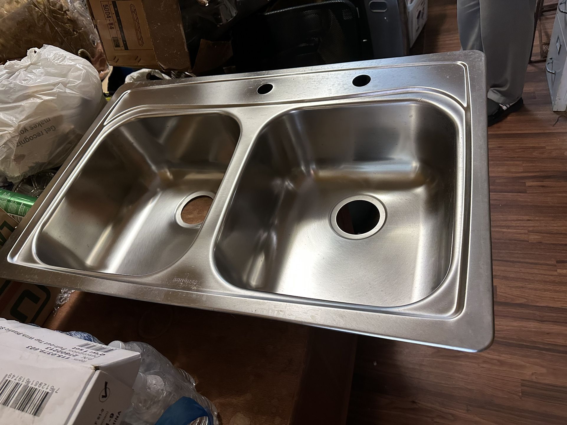 KINDRED Stainless Steel Double Bowl Kitchen Sink