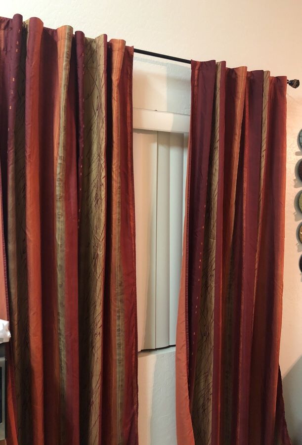 Pier one 84” African Sunset Panel Curtains