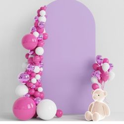 6.6 Ft Lavander Spandex Arch Cover 