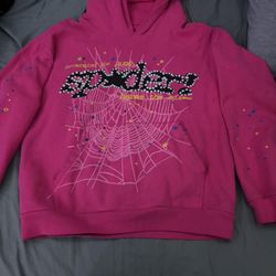 Spider Hoodie Pink