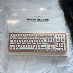 Retro Classic Bluetooth & Retro classic Backlit Mechanical Keyboard $200