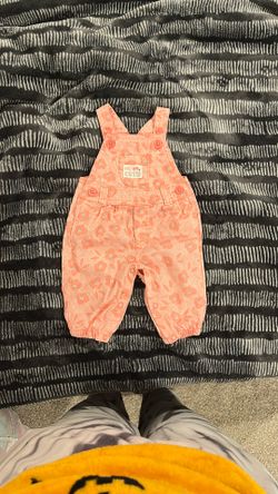 Carter’s, Overalls, Pink With Flowers, NB