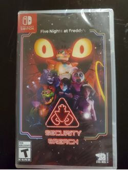 Brand new sealed Five Night's at Freddy's Security Breach FNAF NINTENDO SWITCH NSW GAME