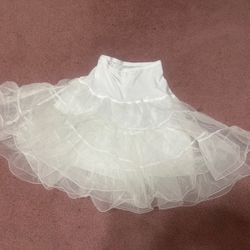 Medium pettycoat Chrinolin tutu white skirt dress costume vintage retro outfit