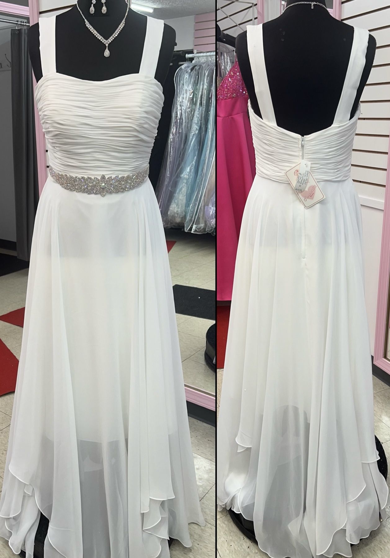New With Tags Chiffon Wedding Gown & Wedding Dress ONLY $200