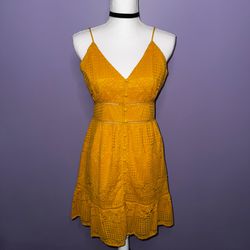 NWT Gianni Bini Mustard Lace Boho Dress