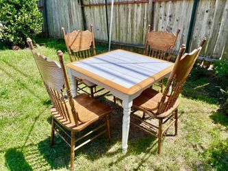 Vintage Patio Tile Table And Chairs 