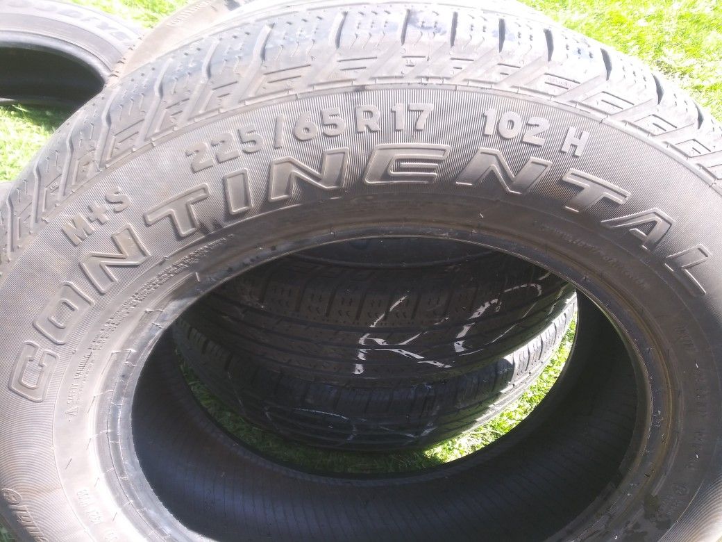 CONTINENTAL Only 3 tires good condition $70