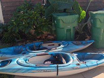 Two kayaks