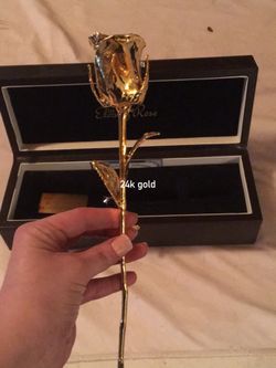 24k gold rose