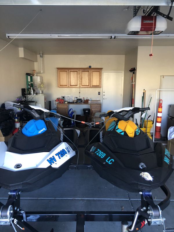 Seadoos and trailer