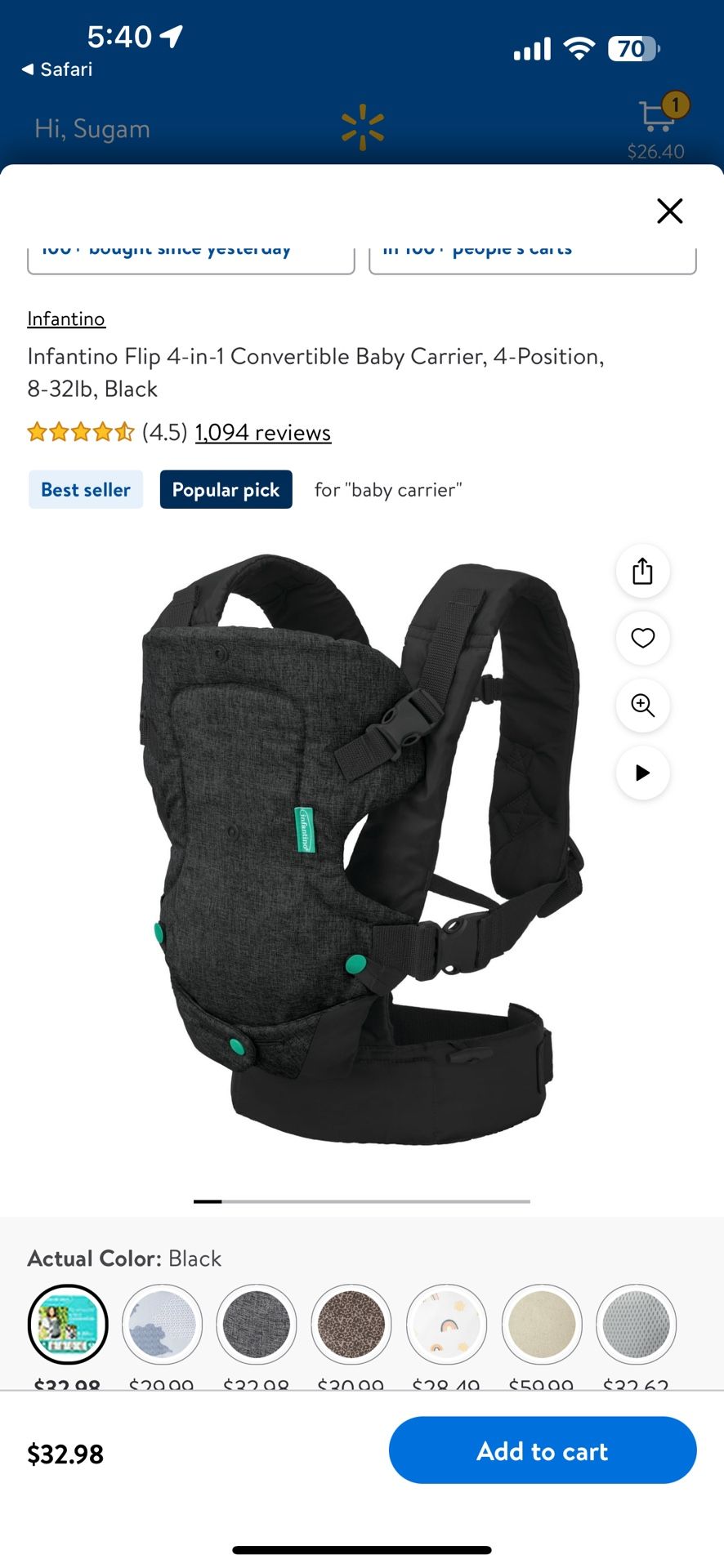 Infantino Baby Carrier