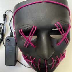  Halloween Mask LED Light Up Scary Mask for Festival Cosplay Halloween Masquerade Costume Parties