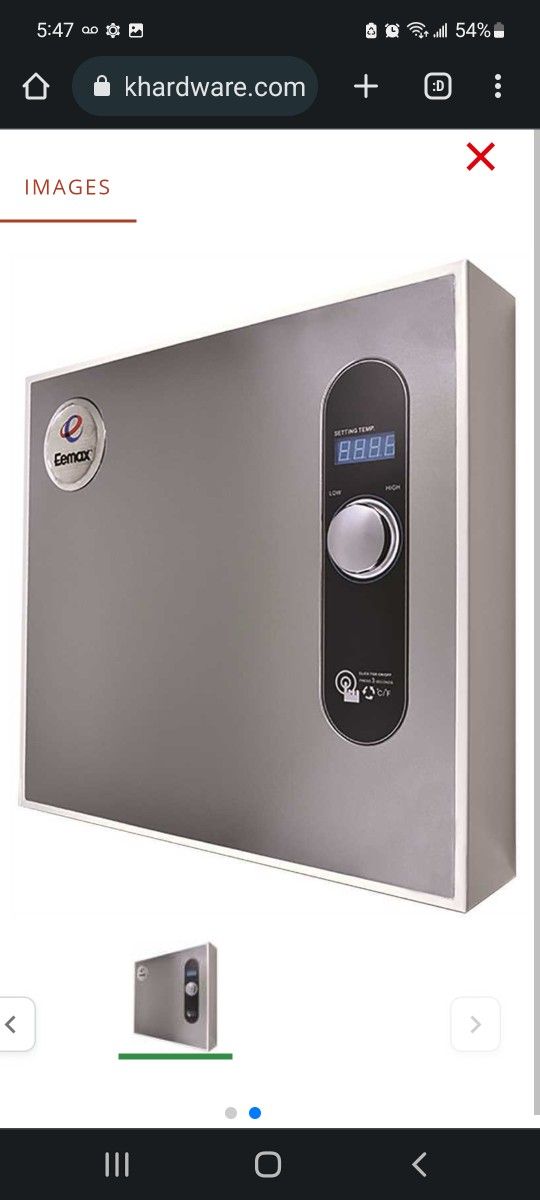 Eemax HA036240 HomeAdvantage II 36 kW 240 Volt Electric Tankless