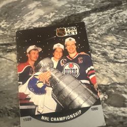 NHL Pro Set 1989-1990 Championship Card