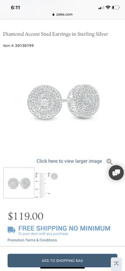 Zales Diamond Earrings Accent