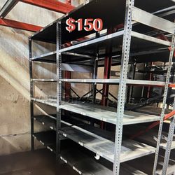 (4) Metal Storage Shelf 