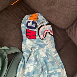 Blue Bape Hoodie