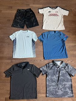 Boys Under Armour Polos And Tees