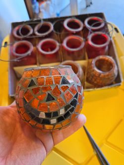 Halloween glass lanterns