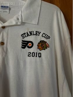 NHL CHICAGO BLACKHAWKS 2010 Stanley Cup Champions Shirt Polo Size XL