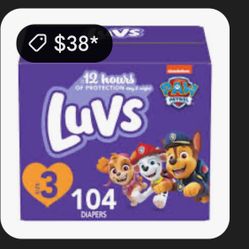 Caja Pañales Luvs Size 3 Con 104