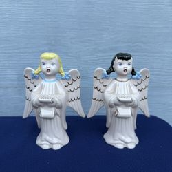 Vintage Ceramic Angel Figurines – Set of 2