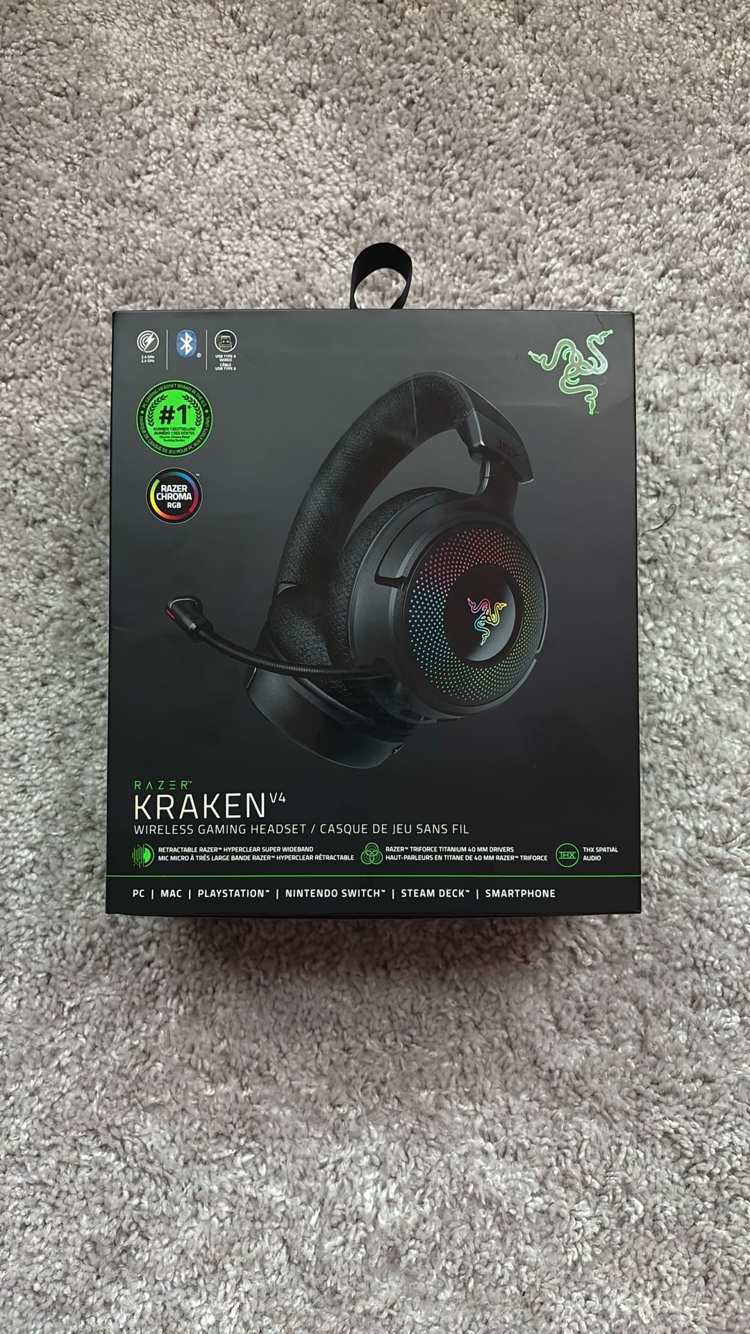 Razor Kraken V4 RGB  wireless/wired gaming headset (NEED GONE)