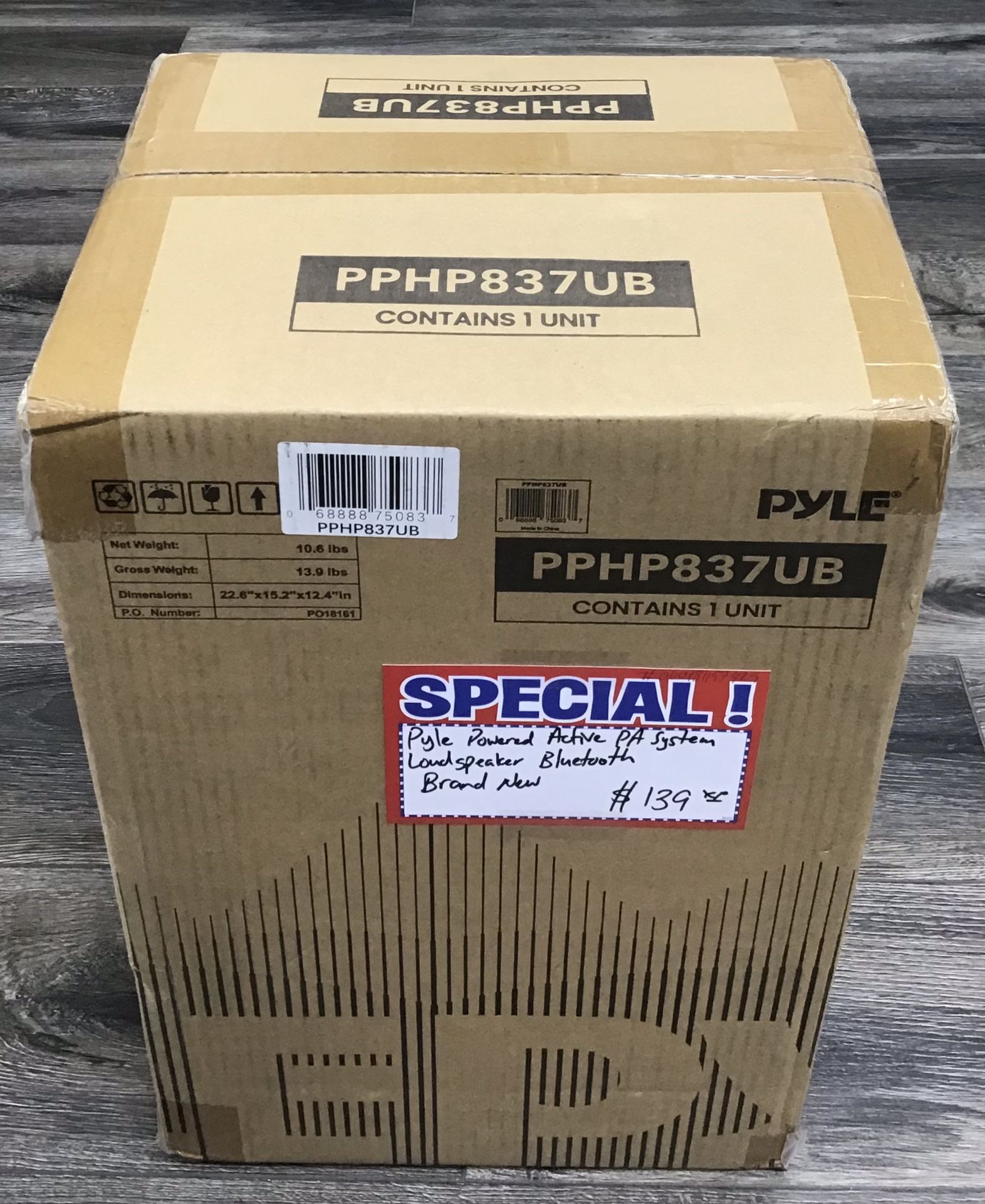 Pyle Powered Active PA System Loudspeaker Bluetooth Brand New