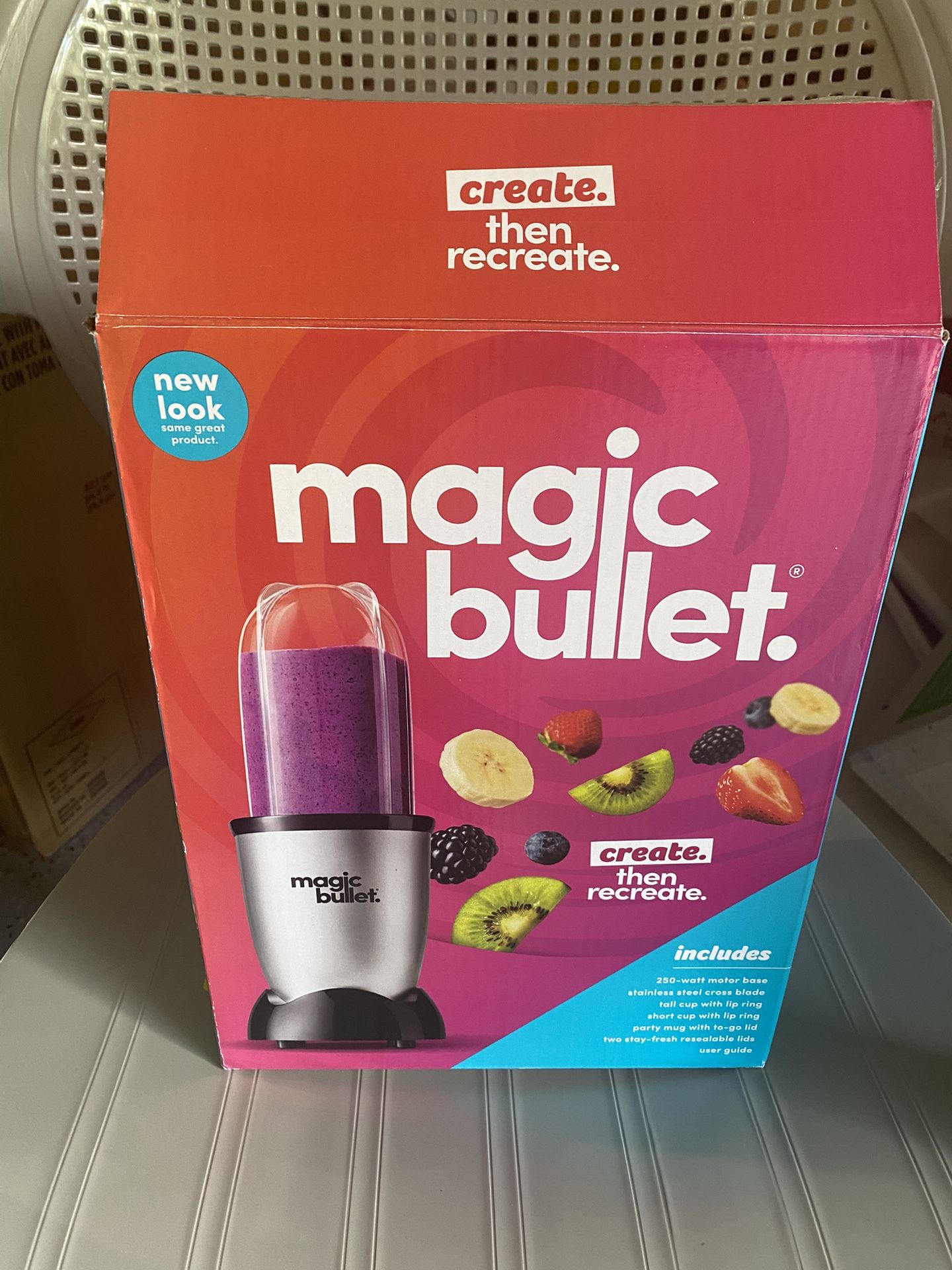 Magic Bullet Blender, Small, Silver, 11 Piece Set