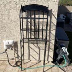 Black over the Toilet Bathroom Shelf Storage Metal Rack