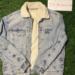 MNML Vintage Denim Fur Jean Jacket