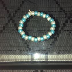 Blue And White Bracelet 